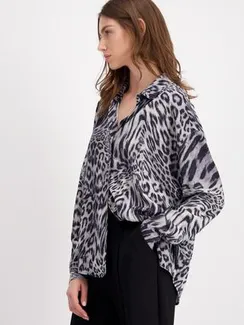 MONARI Блуза с анималистичным принтом