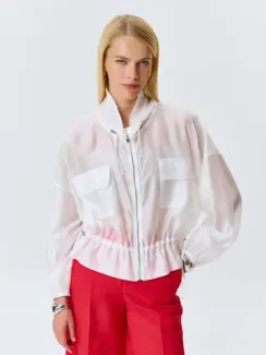 BULMER Белый полупрозрачный жакет