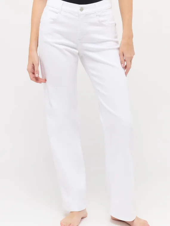 ANGELS Джинсы широкие в белом цвете