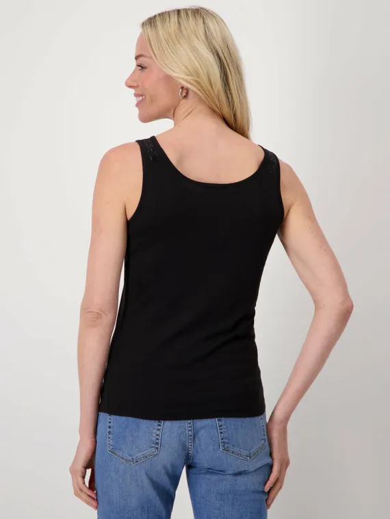 MONARI Топ с бретелями со стразами