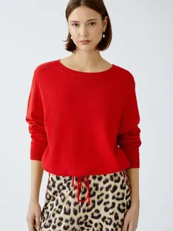 Oui Пуловер с завязкой