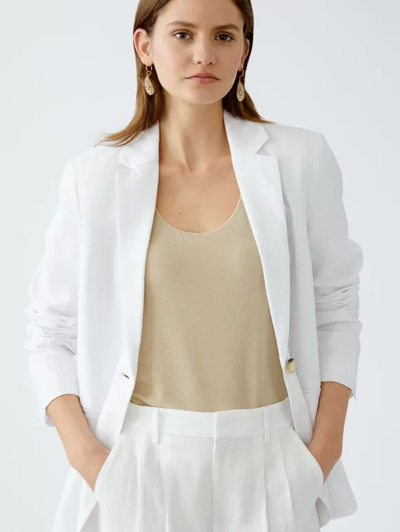 Oui Пиджак льняной