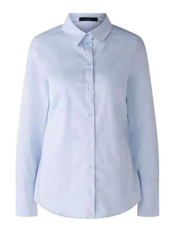 Oui Рубашка с легким атласным блеском