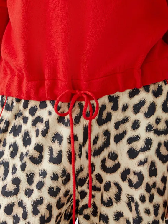 Oui Пуловер с завязкой