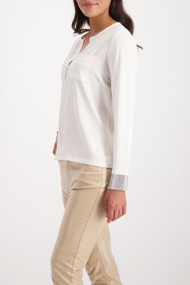 MONARI Креповая блузка со стразами