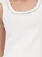 MONARI Топ белый с украшенным воротником