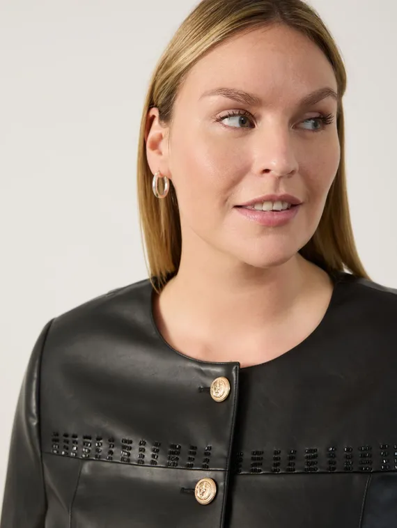 SAMOON Жакет из экокожи