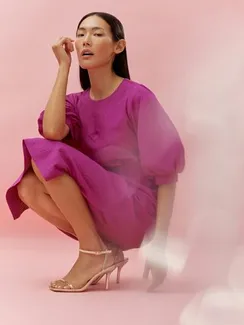 TAIFUN Платье с объемными рукавами