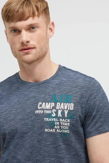 CAMP DAVID Футболка в тонкую полоску
