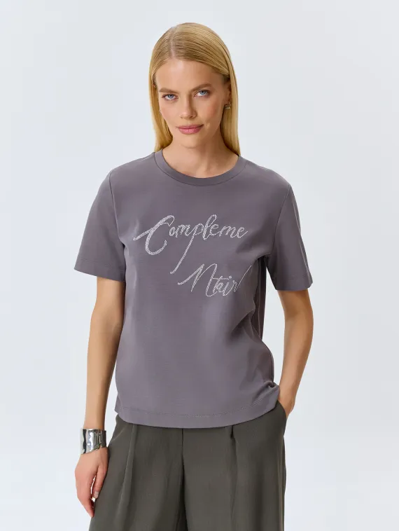 BULMER Футболка с принтом из страз