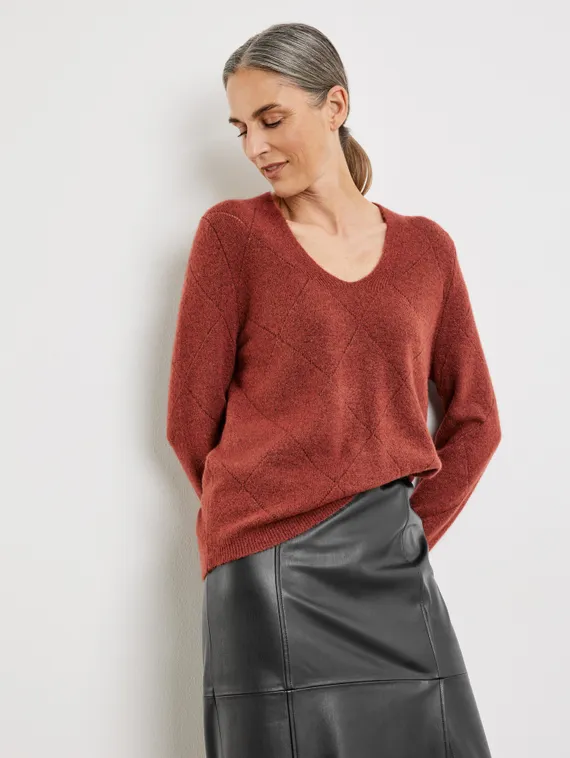 GERRY WEBER Джемпер с ажурными деталями