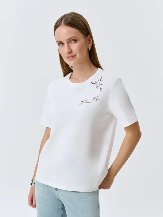 BULMER Футболка с ажурным декором