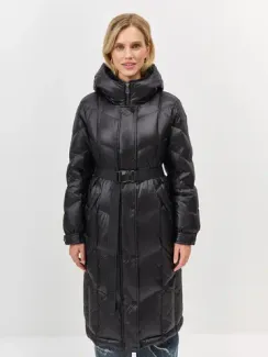 BULMER Приталенное пальто на натуральном утеплителе