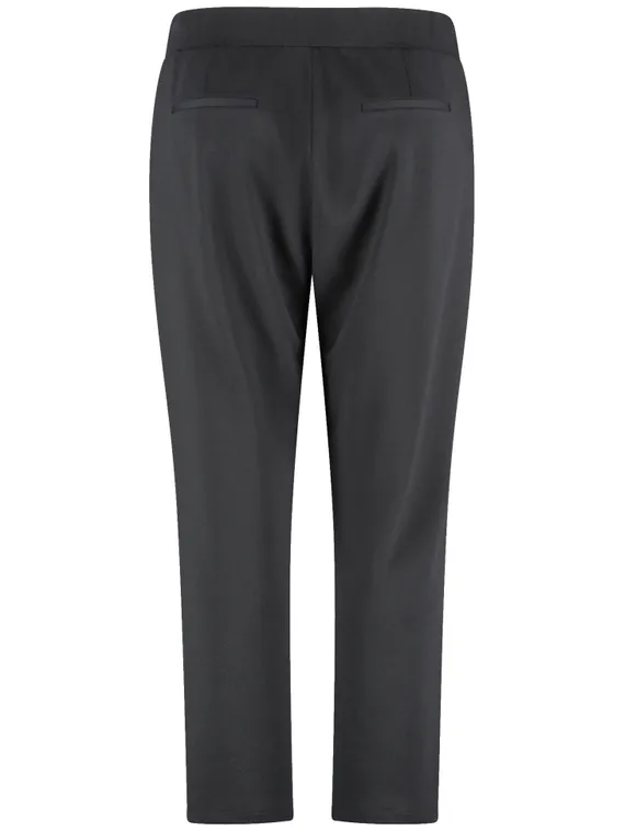 SAMOON Брюки укороченные черные