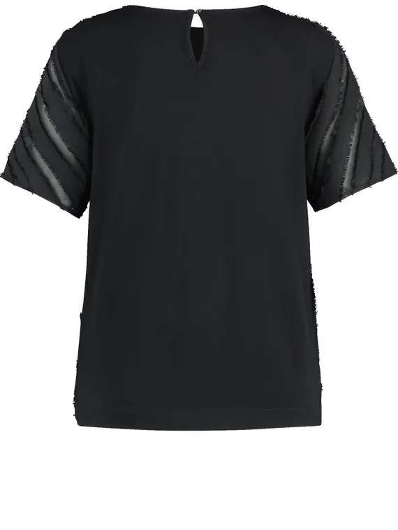 GERRY WEBER Блуза короткий рукав черная