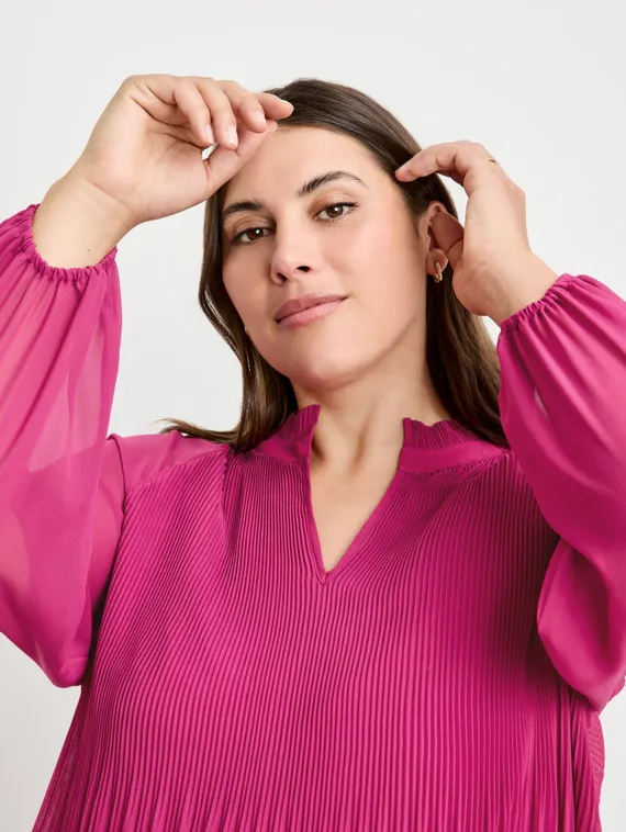 SAMOON Блуза плиссированная