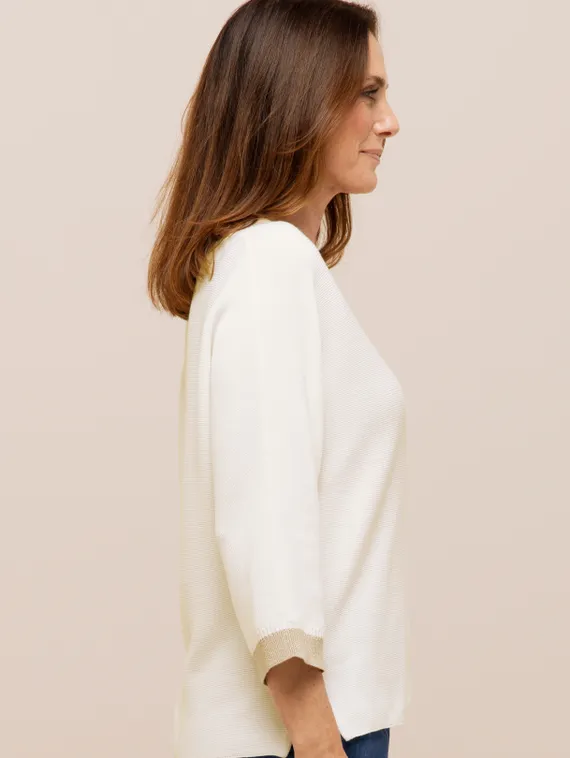 BIANCA Пуловер с V-вырезом