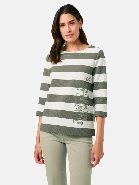 GERRY WEBER Джемпер в полоску 3/4 рукав