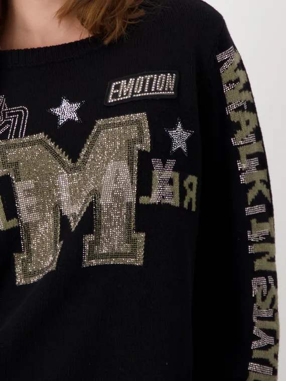 MONARI Свитер со стразами