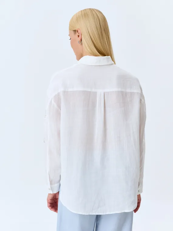 BULMER Блуза с ажурной вышивкой