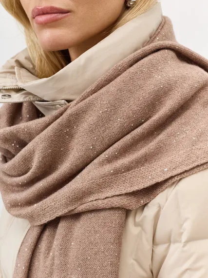 BULMER Вязаный шарф с деликатными пайетками