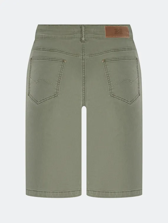 BULMER Оливковые джинсовые бермуды