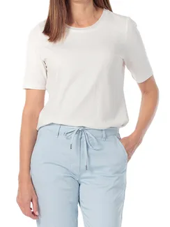 GERRY WEBER Футболка прямого кроя белая