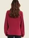 GERRY WEBER Свитер в красную ребристую отделку