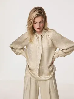 TAIFUN Блуза с золотистым мерцанием