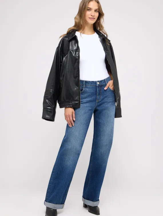 ANGELS Джинсы свободного кроя с отворотами