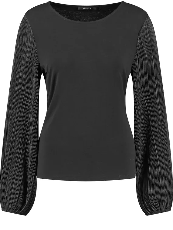 TAIFUN Блуза с плиссированными рукавами