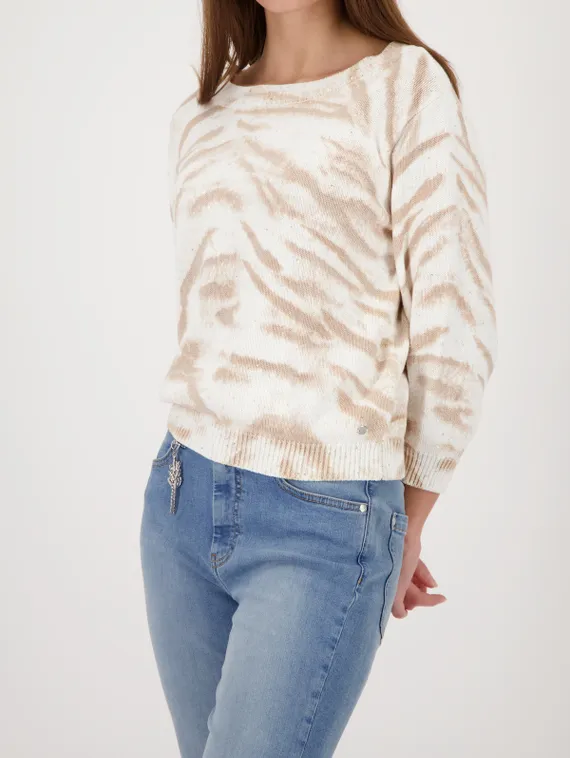 MONARI Джемпер с тигровым принтом
