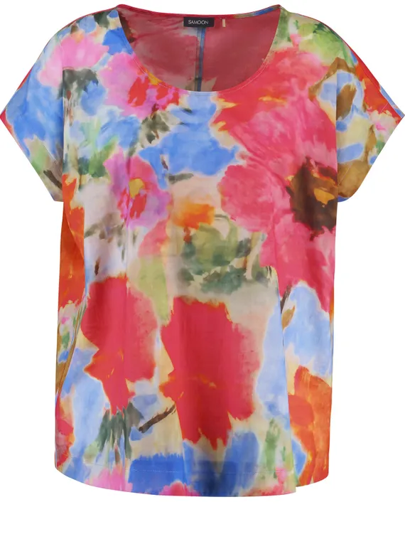 SAMOON Блуза с цветочным принтом