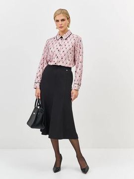 BULMER Юбка-трапеция из смесовой вискозы