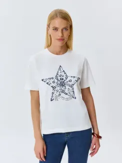 BULMER Футболка с яркой вышивкой