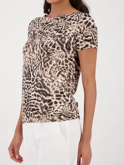 MONARI Футболка из вискозы с леопардовым принтом