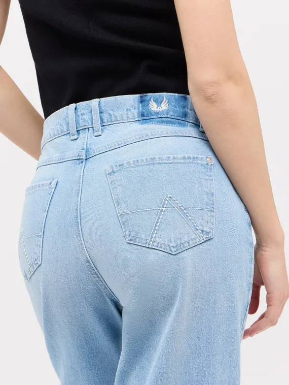 ANGELS Джинсы голубые с отворотами