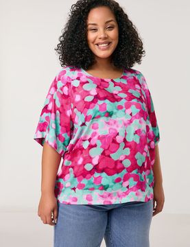 SAMOON Блуза с ярким принтом