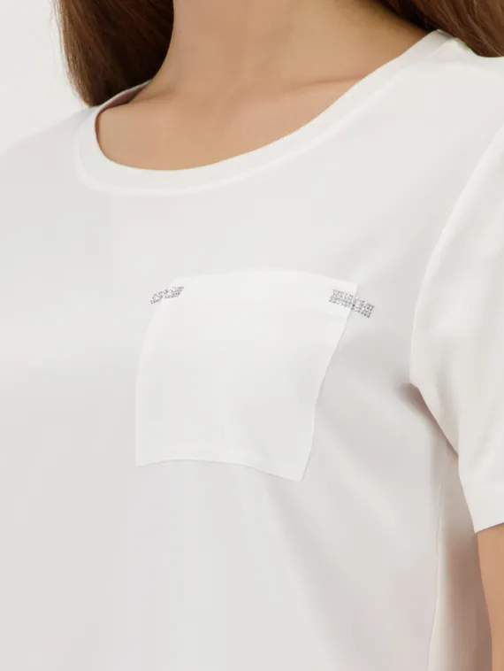 MONARI Блуза со стразами на кармане