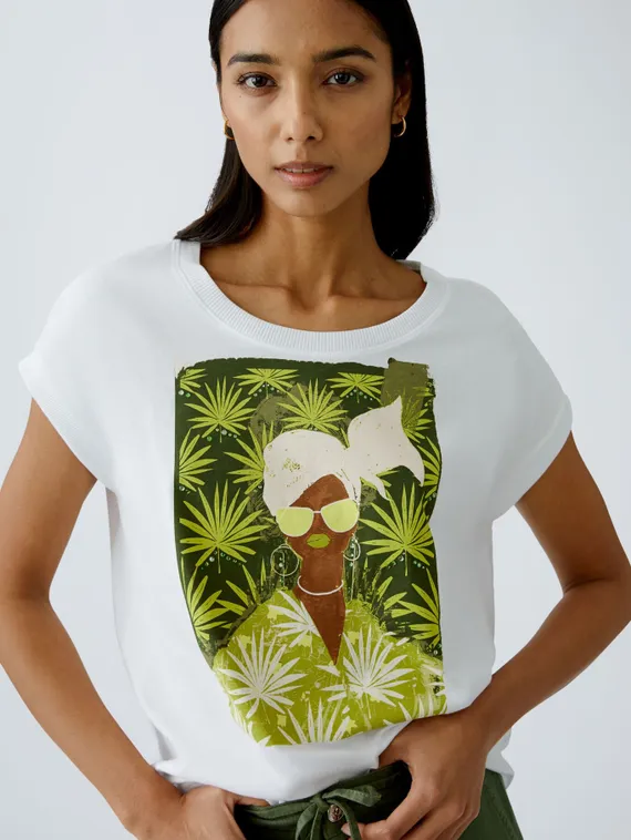 Oui Футболка с принтом