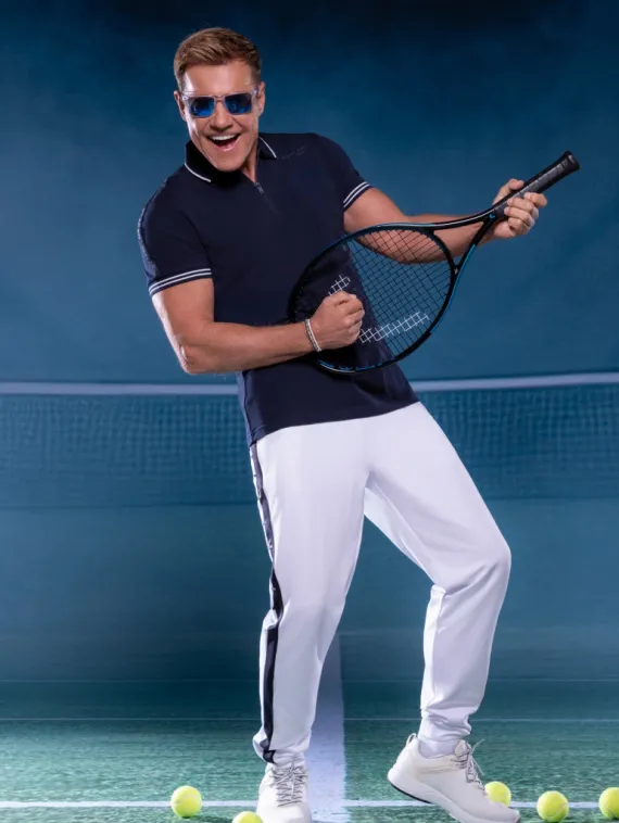 CAMP DAVID Поло на молнии