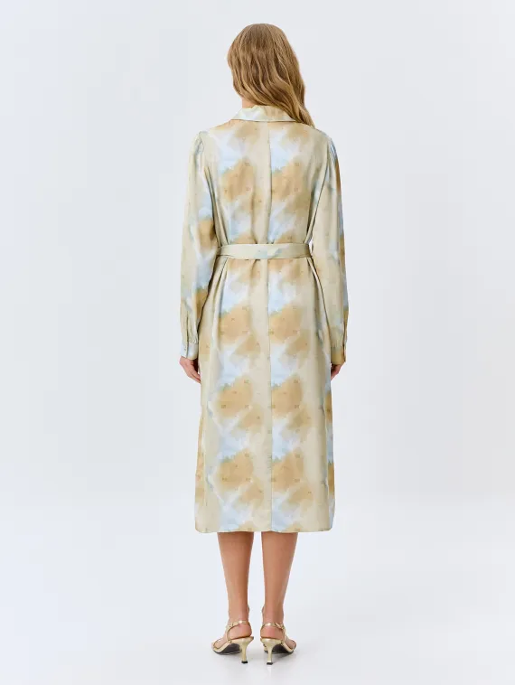 BULMER Платье-рубашка с абстрактным принтом