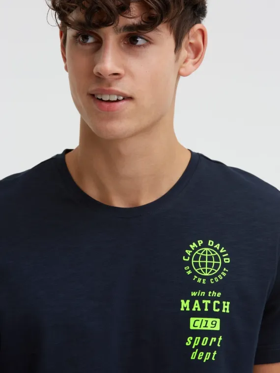 CAMP DAVID Футболка с мини-принтом