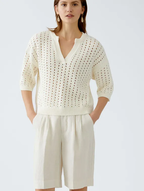 Oui Шорты-бермуды со складками