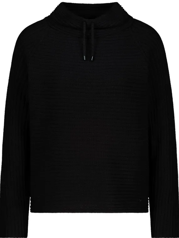 MONARI Пуловер черный из смесового хлопка