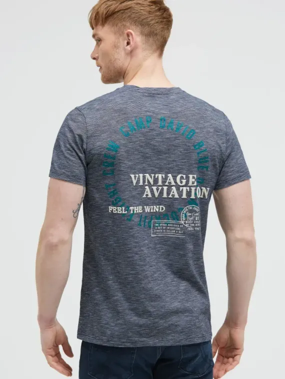 CAMP DAVID Футболка в тонкую полоску