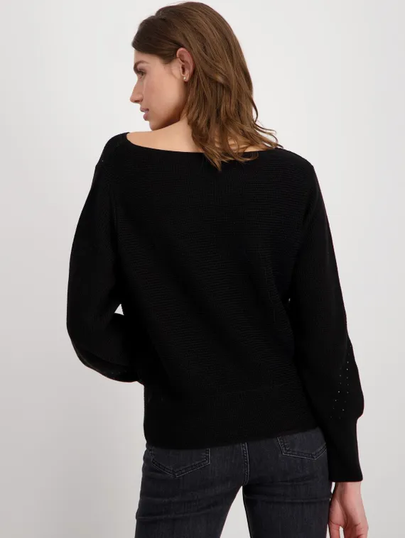 MONARI Свитер с вырезами и стразами