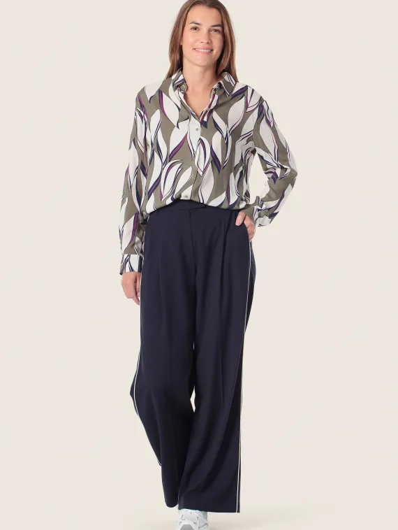 GERRY WEBER Блуза с принтом в виде листьев