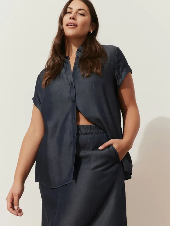 SAMOON Юбка в стиле деним