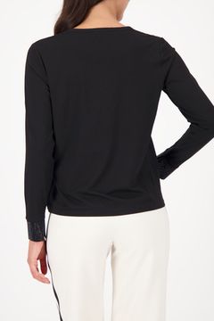 MONARI Креповая блуза со стразами